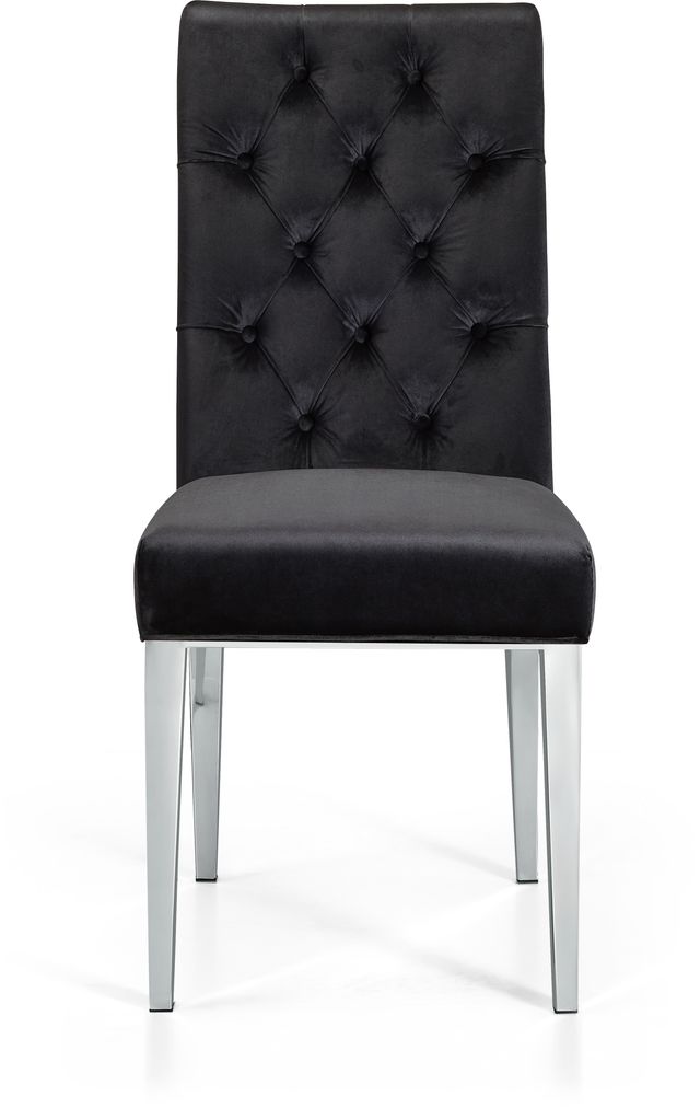 Meridian Furniture Juno Black Velvet Dining Chair-3
