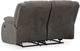 Signature Design by Ashley® First Base Gunmetal Reclining Loveseat-2