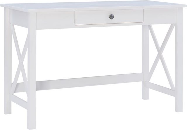 Linon Dover Antique White Writing Desk-0