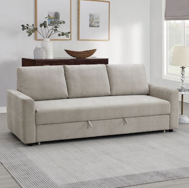 ACME Furniture Leira Beige Sleeper Sofa-1
