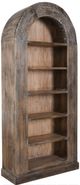 Classic Home Brown 82" Tall Arch Bookcase-0