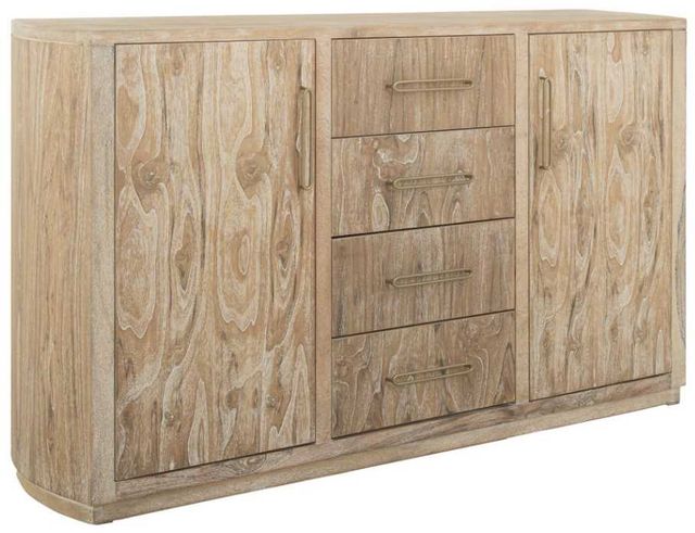 International Furniture Direct Balam Stained White Buffet-0