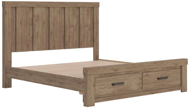 Signature Design by Ashley® Oliandon Light Brown King Panel Storage Bed-2