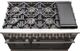 FORNO® Capriasca 48" Stainless Steel Pro Style Gas Range with Black Door-4