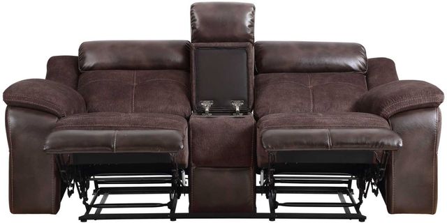 Steve Silver Co. Trento Charcoal Dual-Power Reclining Loveseat with Console-4