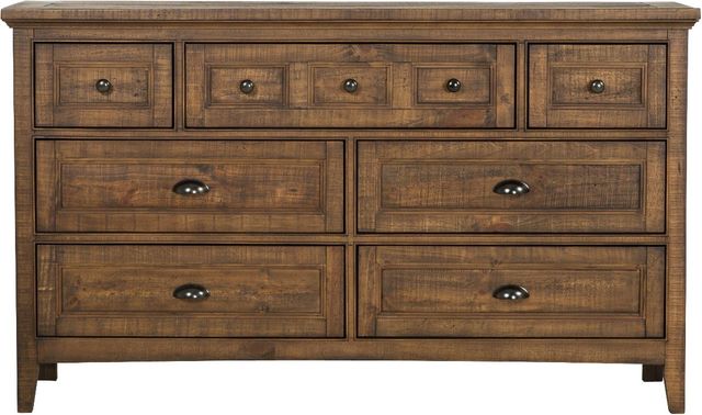 Magnussen Home® Bay Creek 7-Drawer Toasted Nutmeg Dresser-1