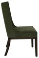 International Furniture Direct Dark Mezquite Green/Stained Dark Upholstered Dining Side Chair-0