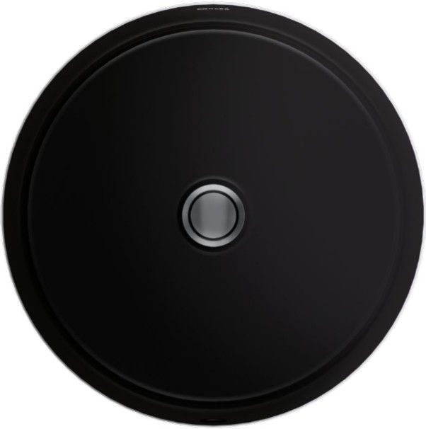 Kohler Verticyl® Black 15.75" Round Undermount Bathroom Sink-1