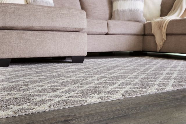 Signature Design by Ashley® Wadehall Gray/Ivory 5'x7' Medium Area Rug-1