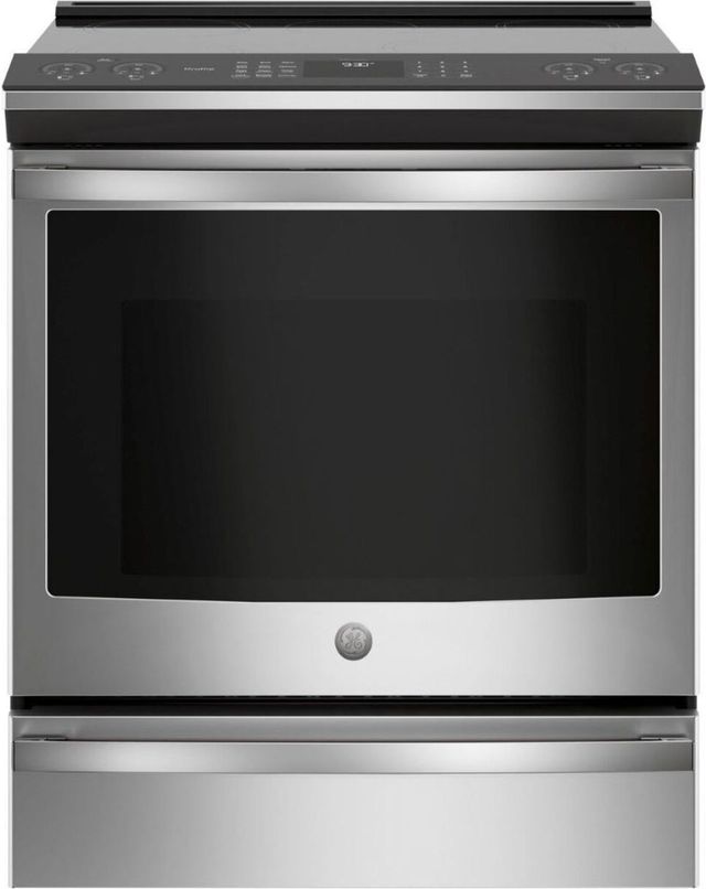 GE Profile™ 30" Fingerprint Resistant Stainless Steel Slide In Induction Range-0