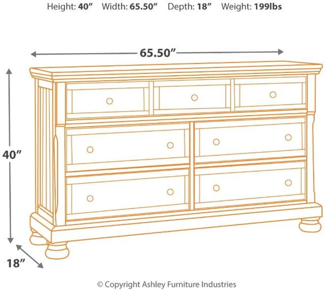 Signature Design by Ashley® Flynnter Medium Brown Dresser-2