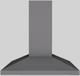 Vent-A-Hood® K Series 36" Gunsmoke Wall Mounted Range Hood-0