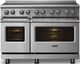 Viking® 5 Series 48" Stainless Steel Pro Style Induction Range with Polished Chrome Trim-4