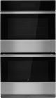 Jennair® NOIR™ 30" Stainless Steel Double Electric Wall Oven with MultiMode® True Convection-0