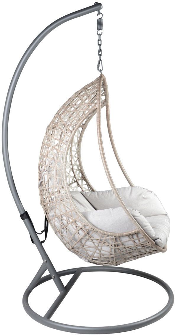 Steve Silver Co. Cayden Beige/Gray/White Stainless Steel Outdoor Basket Chair-3