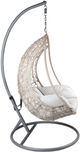 Steve Silver Co. Cayden Beige/Gray/White Stainless Steel Outdoor Basket Chair-CAY600BC-3