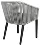 CabanaCoast® Customizable Gambrel Synthetic Fiber Outdoor Dining Chair with Back Cushion-2