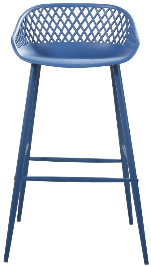 Moe's Home Collection Piazza Blue-m2 Outdoor Bar Stool-0