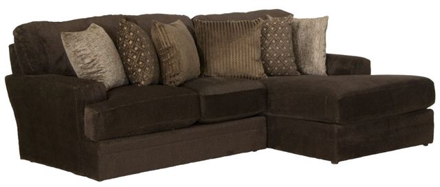 Jackson Furniture Mammoth 2-Piece Chocolate Right-Arm Facing Loveseat Sectional and Chaise-0