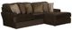 Jackson Furniture Mammoth 2-Piece Chocolate Right-Arm Facing Loveseat Sectional and Chaise-0