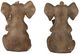 A & B Home 2-Piece Antique Brown Elephant Bookend Set-4