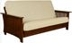 Kodiak Furniture Alexa Black Walnut/Monte Toro Shell Full Futon Frame with Mattress-0