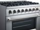 FORNO® Marco 36" Stainless Steel Pro Style Dual Fuel Range-2