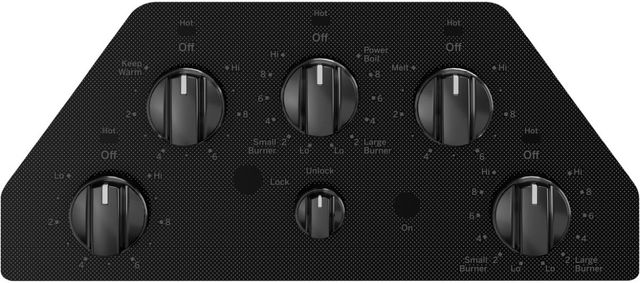 GE® 30" Black Built-In knob Control Electric Cooktop-4
