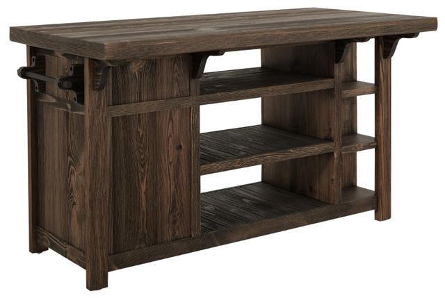 International Furniture Direct Dutton Brown Kitchen Island