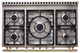 La Cornue CornuFé 110 43" Goodwood Blue Pro Style Dual Fuel Range with Polished Brass Trim-1