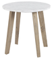 Olliix by INK+IVY Milo White End Table with Ash Legs-0