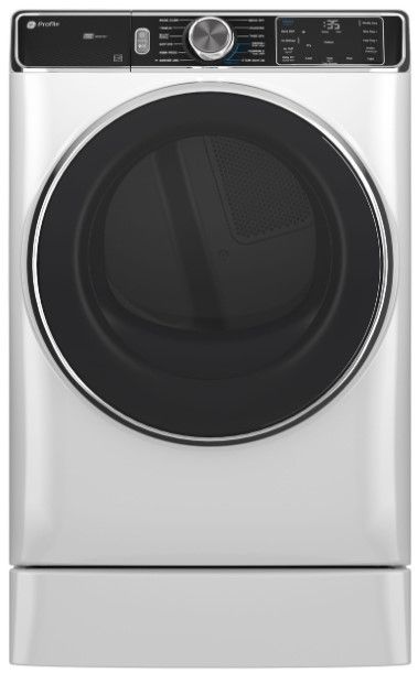 GE Profile™ 7.8 Cu. Ft White Gas Dryer-3