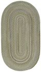 Capel Rugs Fusion Botanical Green 24" x 8' Oval Runner Rug-0