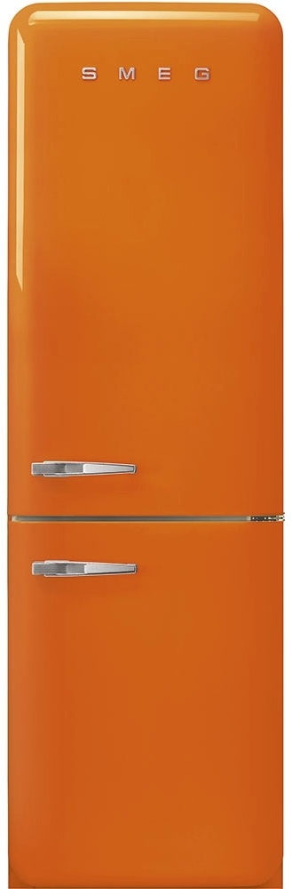 Smeg 50 s Retro Style Aesthetic 11.7 Cu. Ft. Orange Bottom Freezer Refrigerator