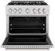 ZLINE Classic 36" Satin Stainless Steel Pro Style Gas Range-1