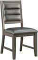 Elements International 14.5 Pewter Standard Height Side Chair-0