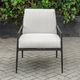 Uttermost® Thayer Oyster White Aluminum Indoor-Outdoor Upholstered Lounge Chair-1