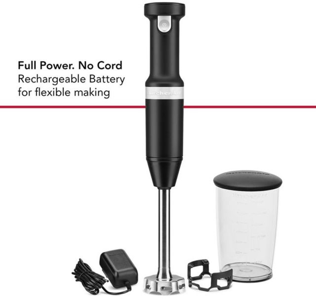 KitchenAid® Black Matte Cordless Hand Blender-2