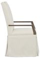 Fairfield® Customizable Entree Dining Pull Tall Back Arm Chair with Skirt-2