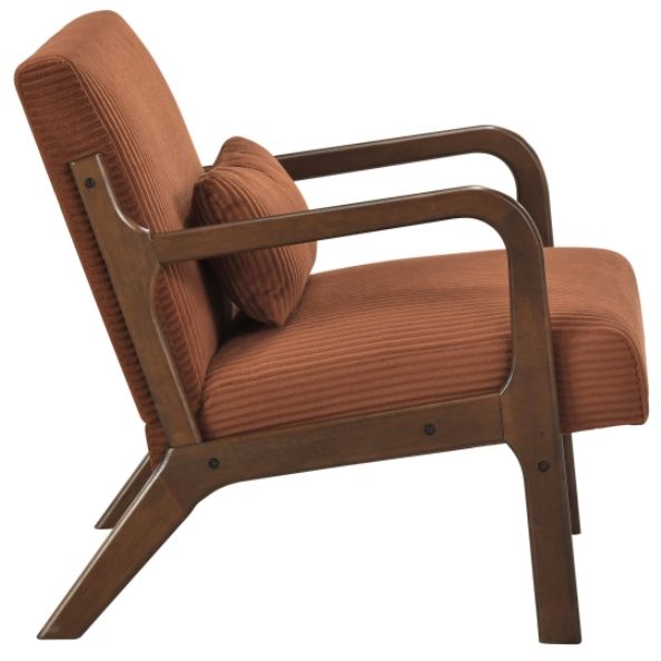 Homelegance® Twill Brown/Orange Accent Chair-3