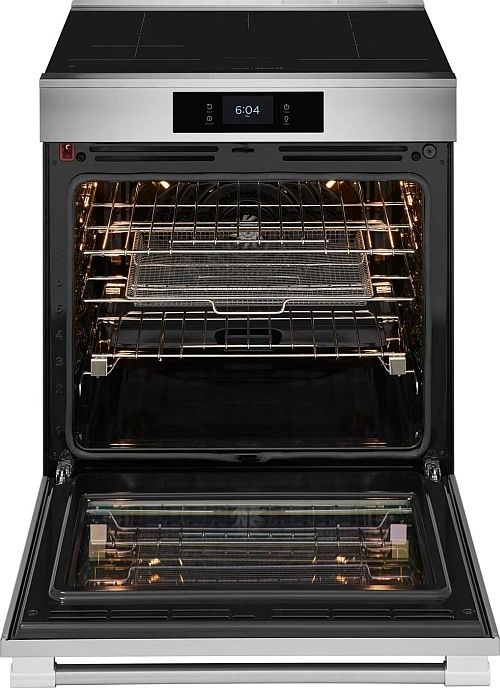 Frigidaire Professional® 30" Smudge-Proof® Stainless Steel Slide-In Induction Range with Stone-Baked Pizza-1