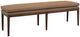 Modus Furniture Carlisle Pecan Pie Upholstered Dining Bench-0