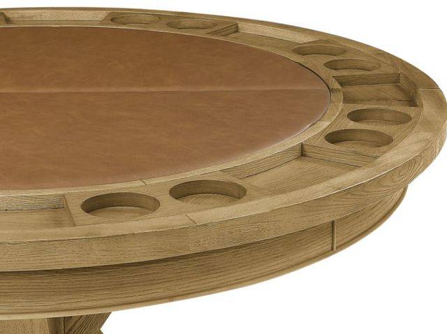 Steve Silver Co. Rylie Natural Round Dining Table with Folding Game Top-3