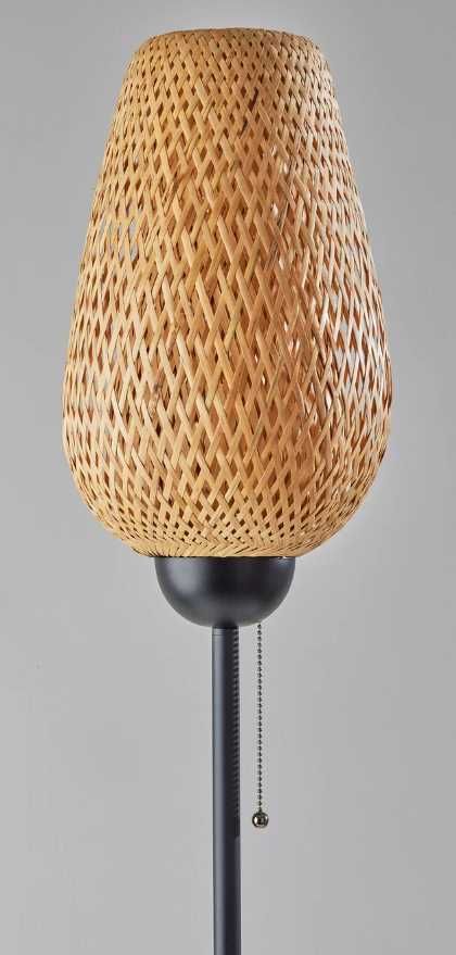 Adesso® Hugo Black Floor Lamp-2