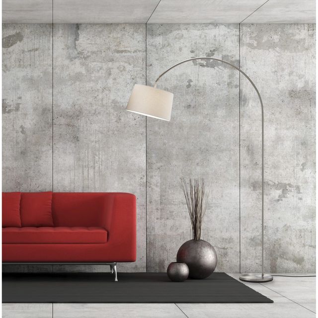 Adesso® Goliath Brushed Steel Arc Lamp-2