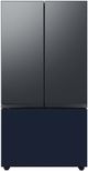 Samsung Bespoke 36" Navy Steel French Door Refrigerator Bottom Panel-5