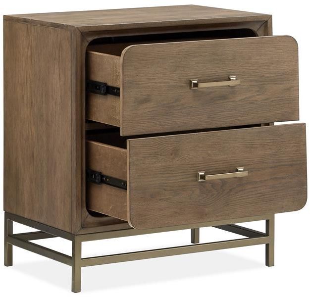 Magnussen Home® Lindon Belgian Wheat Drawer Nightstand-3