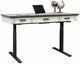 Martin Furniture Hartford Gray/White Electric Sit/Stand Desk-0