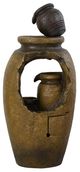 A & B Home Earthy Brown 3-Tier Decorative Outdoor Water Fountain-3