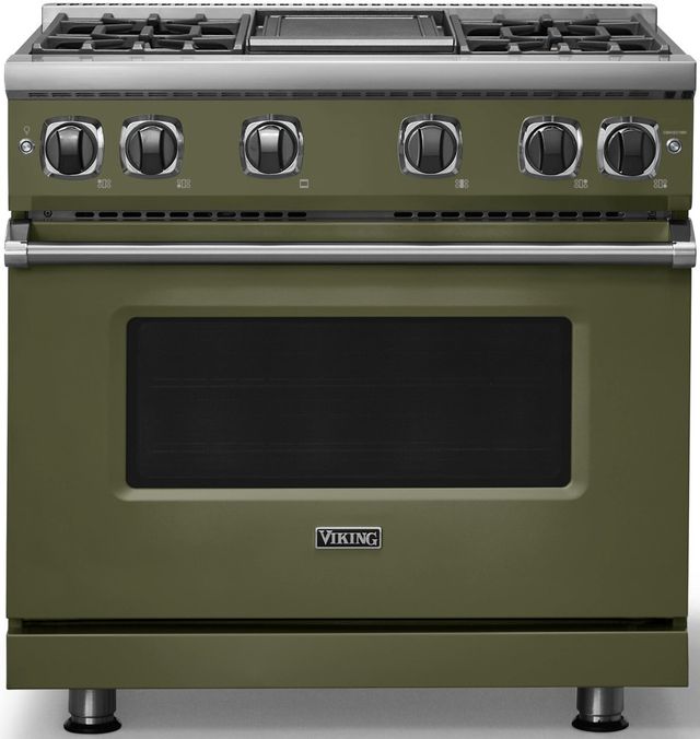 Viking® 7 Series 36" Martini Pro Style Natural Gas Range with Griddle-0